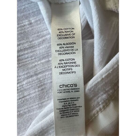 CHICO’S Women’s Heart of lace T-Shirt Size M - Picture 5 of 8